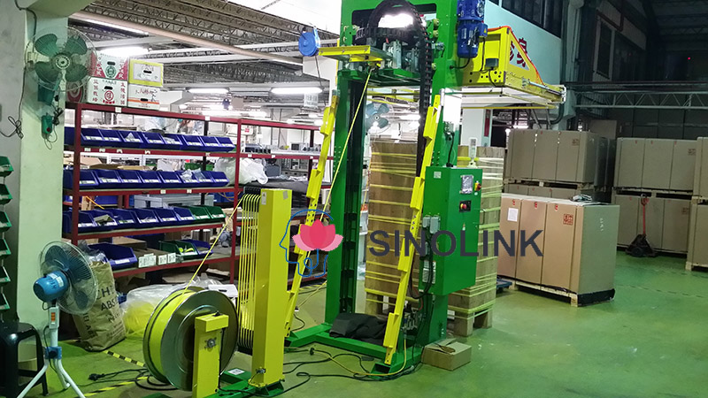 横型パレット全自動結束機