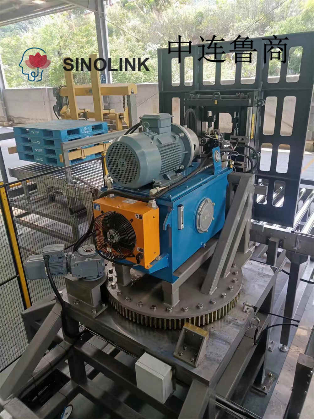 完全に自動パレット化された貨物分離タイププッシャー