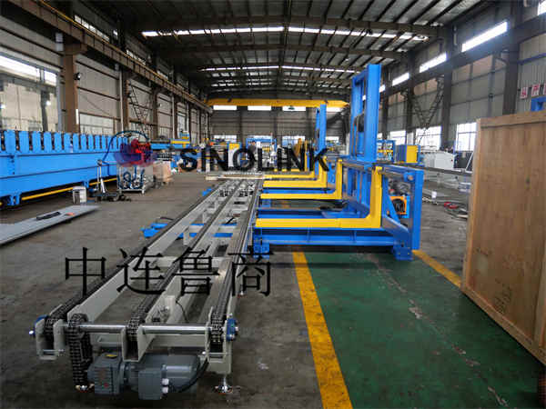 全自動カラー鋼タイル（プロファイルプレート）建材またはパレット商品パレタイザー/スタッカー