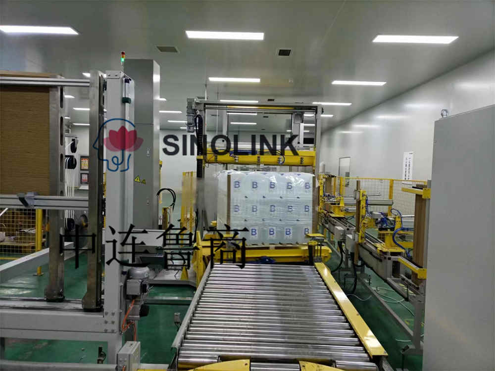 全自動オンラインレンテン紙コーナーパレット包装機