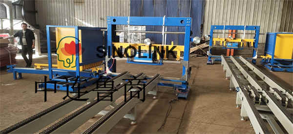 自動クリップ式カラー鋼タイル（形材） 建築資材 木ブロック結束システム