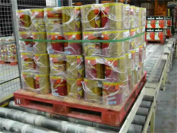 パレット用水平全自動ストラッピングマシン