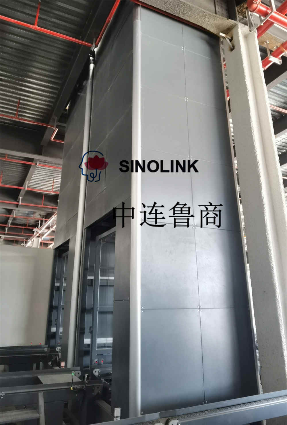 全自動無人重荷重垂直昇降コンベヤ