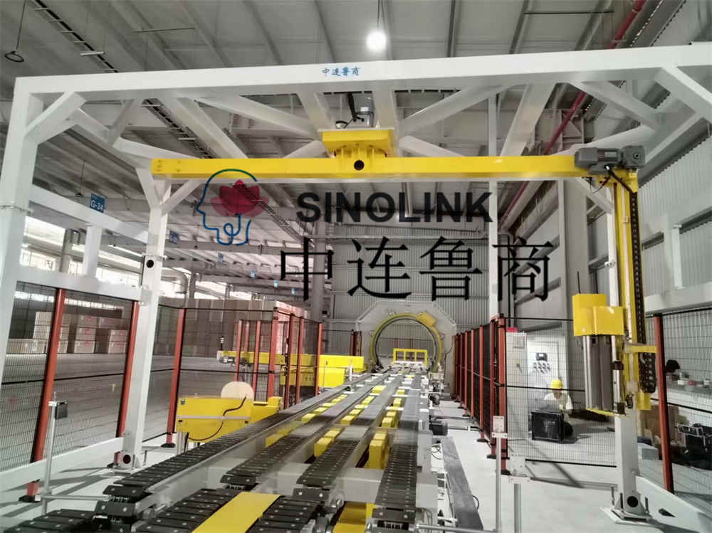 石膏ボード（建築ボード、人工ボード等）全自動六面包装包装システム