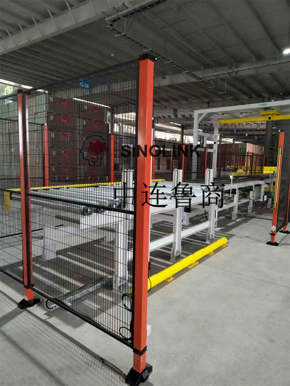 石膏ボード（建築ボード、人工ボード等）全自動六面包装包装システム