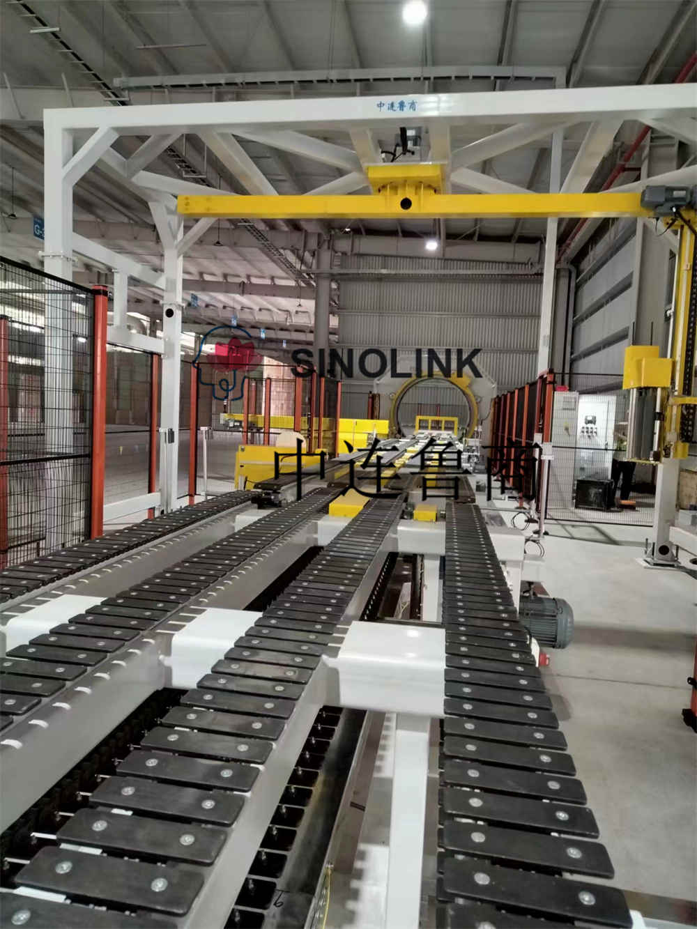 石膏ボード（建築ボード、人工ボード等）全自動六面包装包装システム