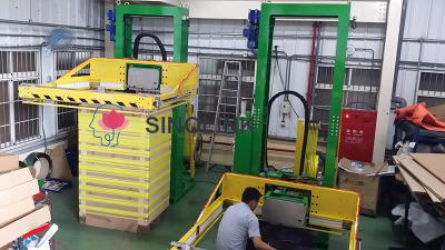 横型パレット全自動結束機