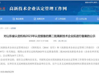 おめでとう！ SINOLINK International、ハイテク企業として認められる