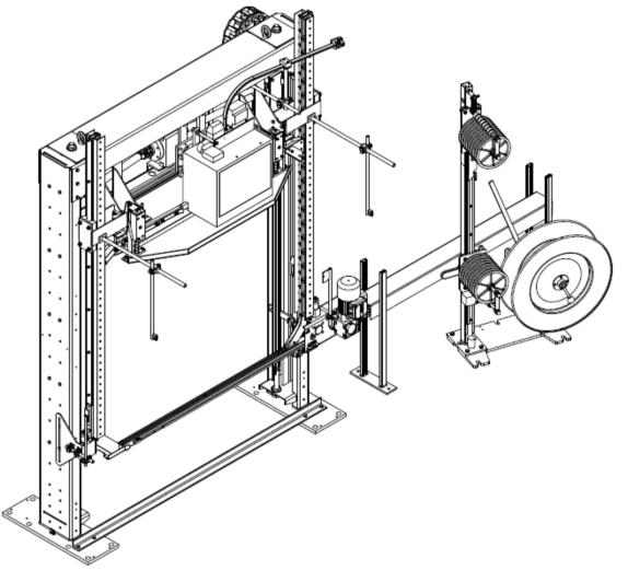 自動縦型パレット結束機 Automatic Vertical Pallet Strapping Machine