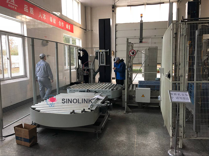 全自動ターンテーブル包装機 Full Automatic Turntable Wrapping Machine