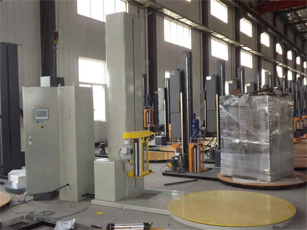 販売用の標準的なプレストレッチパレットラッパーマシン Standard Pre-stretch Pallet Wrapper Machine For Sales